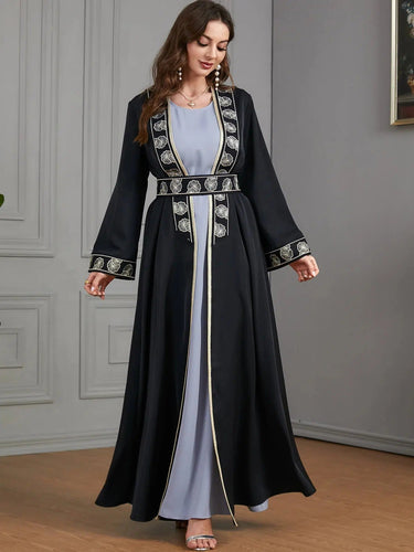Kaftan Schwarz Damen